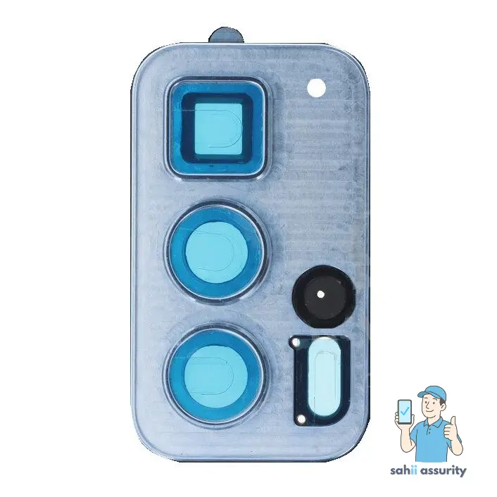 Camera Lens Glass with Frame for Motorola Edge 20 Pro Silver